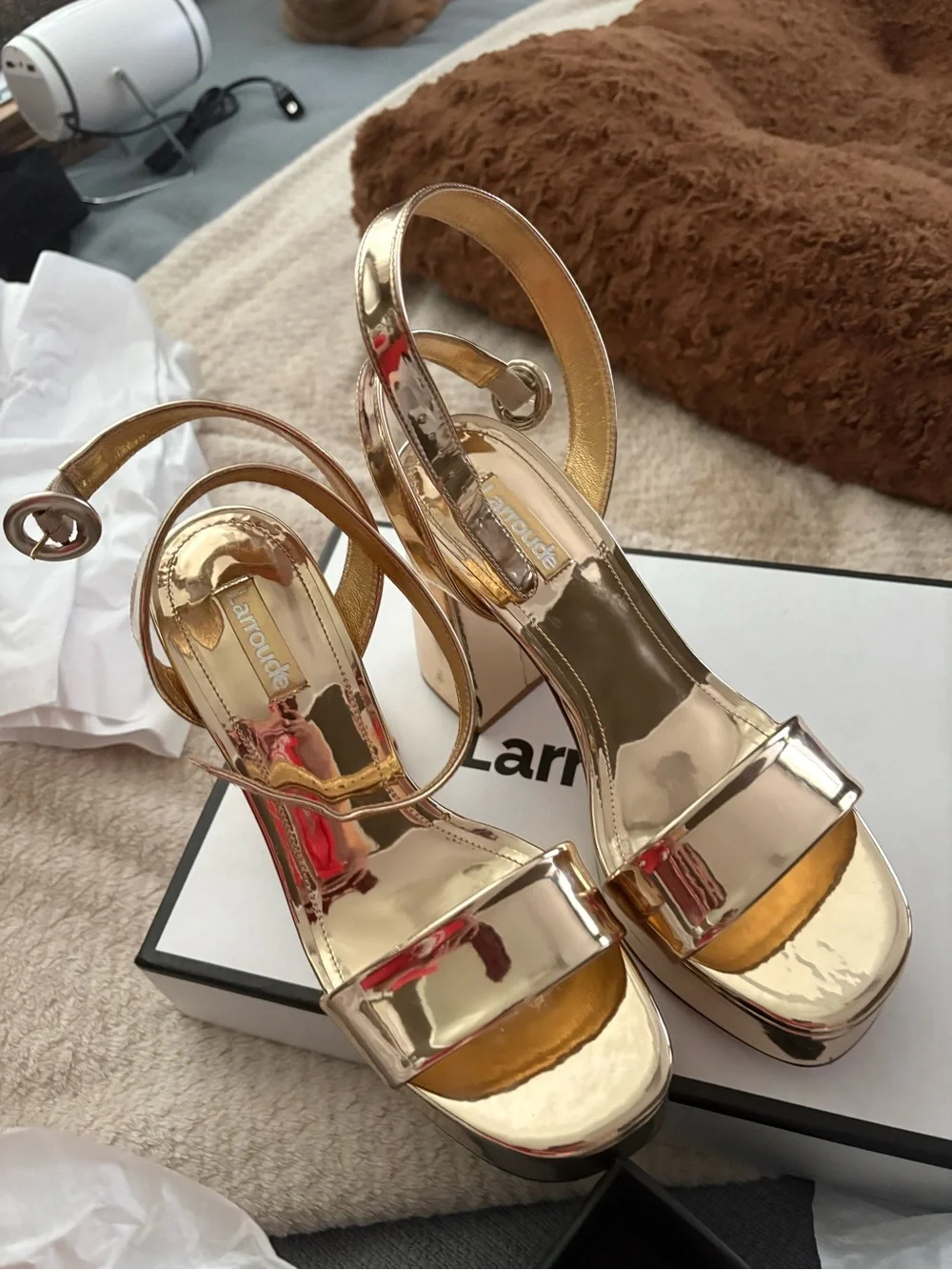 Larroude Dolly Platform Sandal